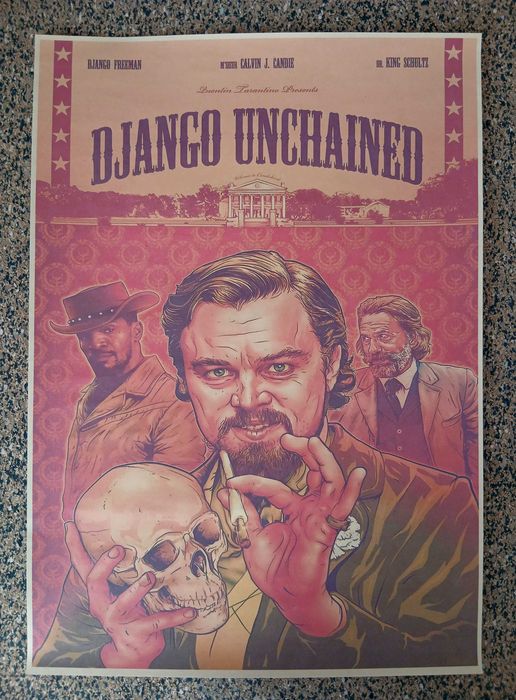 Poster - Django Unchained (papel kraft 30x42 cm)