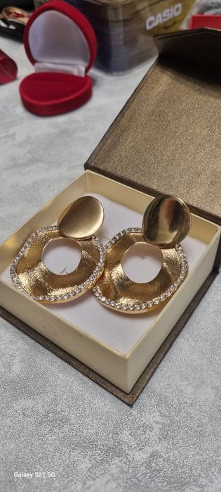 Kolczyki złote duże