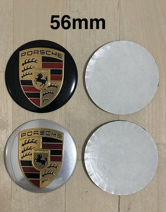 Conjunto 4 Centros Jantes Porsche 56mm 60mm 65mm 68mm 76mm