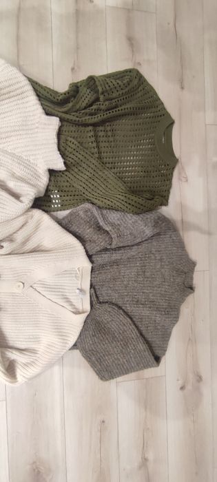 Swetry Sinsay, Cropp, Mohito roz. XS i S