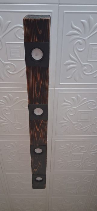 Lampa z belki drewnianej