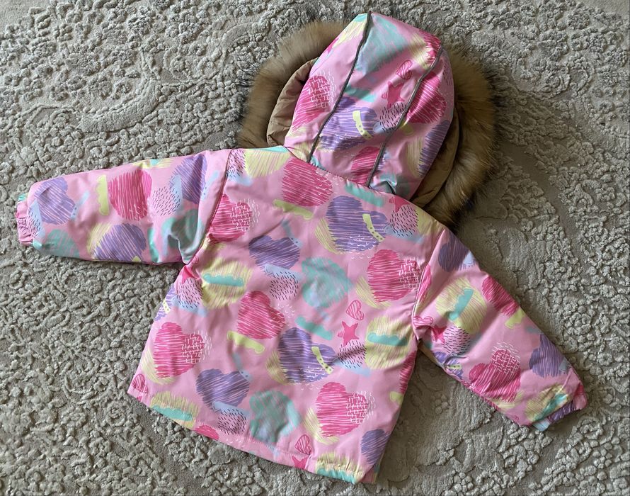 Дитячий/зимовий/зимний/комбінезон/пух/на/дівчинку/девочку 90-120