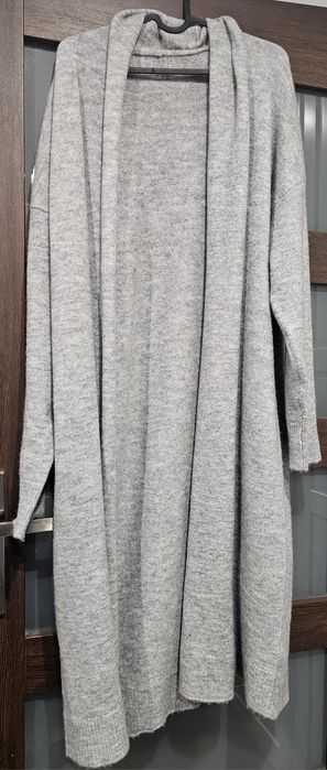 Szary długi kardigan Primark oversize