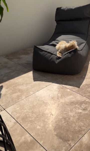 Trawertyn, komplet rzymski, płytki, stopnie, podłoga, ściana, taras