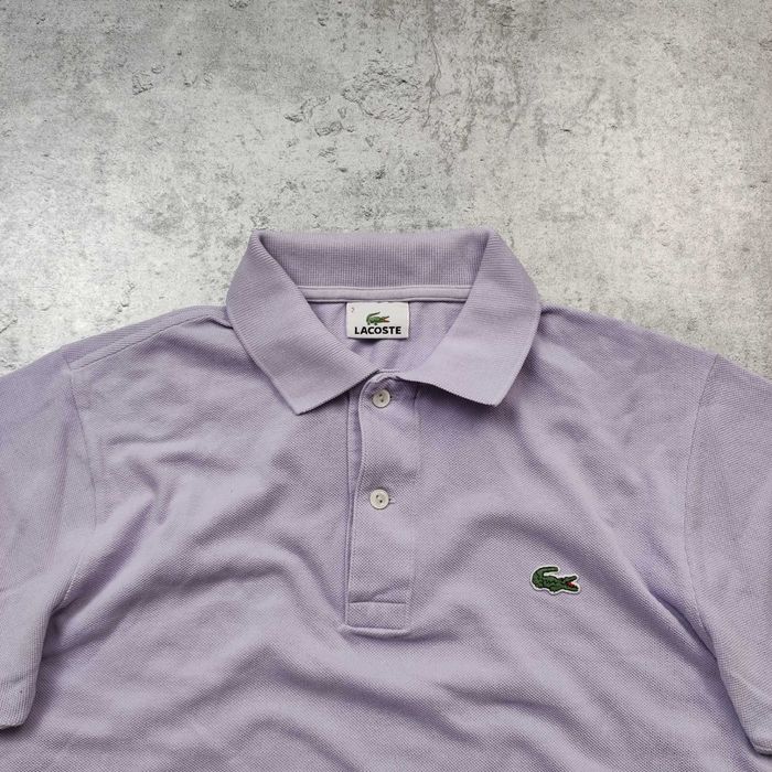 MĘSKA Koszulka Bawełna PREMIUM lilia Elegancka Lacoste Haft Logo Polo