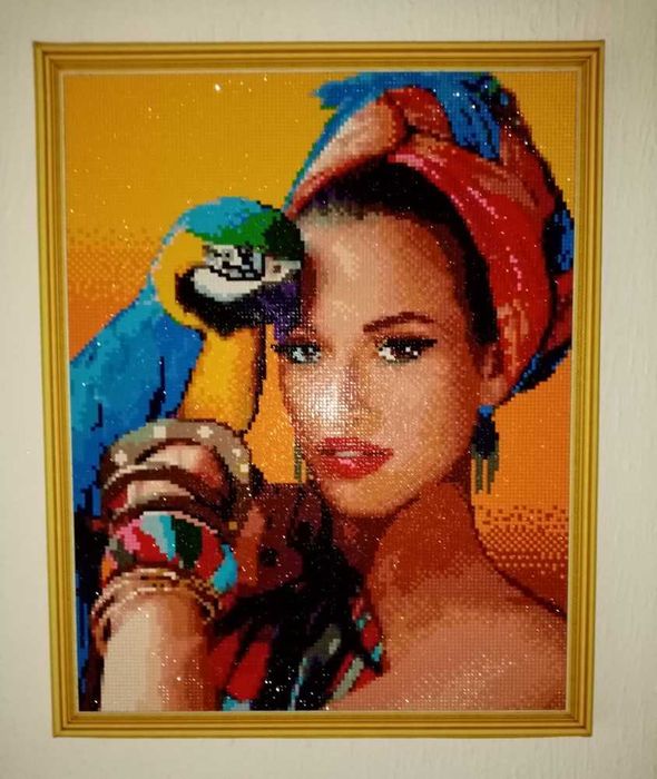 Quadros pintados em diamantes64585159912707124