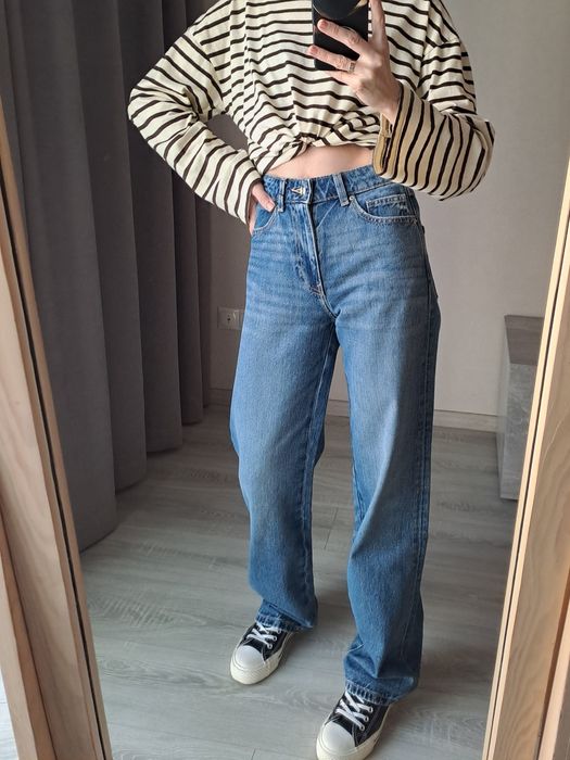Джинси Zara Straight regular fit ,38,40, темніші в розмірі 38