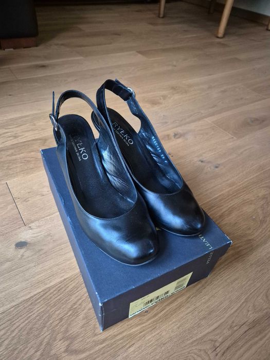 Czarne buty damskie letnie szpilki