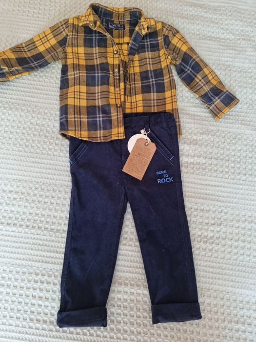 Рубашка Next та нові вельветові брючкі