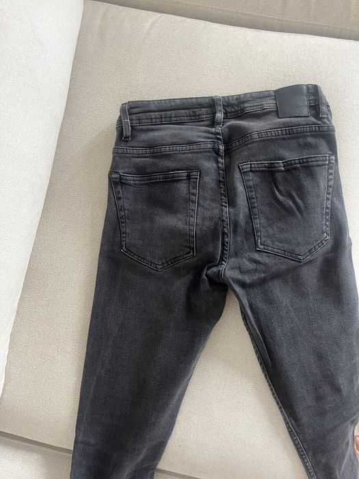 Calças Skinny cinza Zara