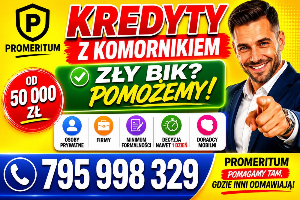 Kredyty dla kazdego bez bik