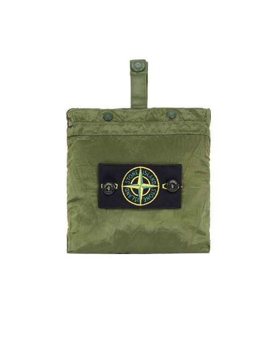 Сорочка STONE ISLAND 12321 Garment-Dyed Nylon Metal Overshirt Olive