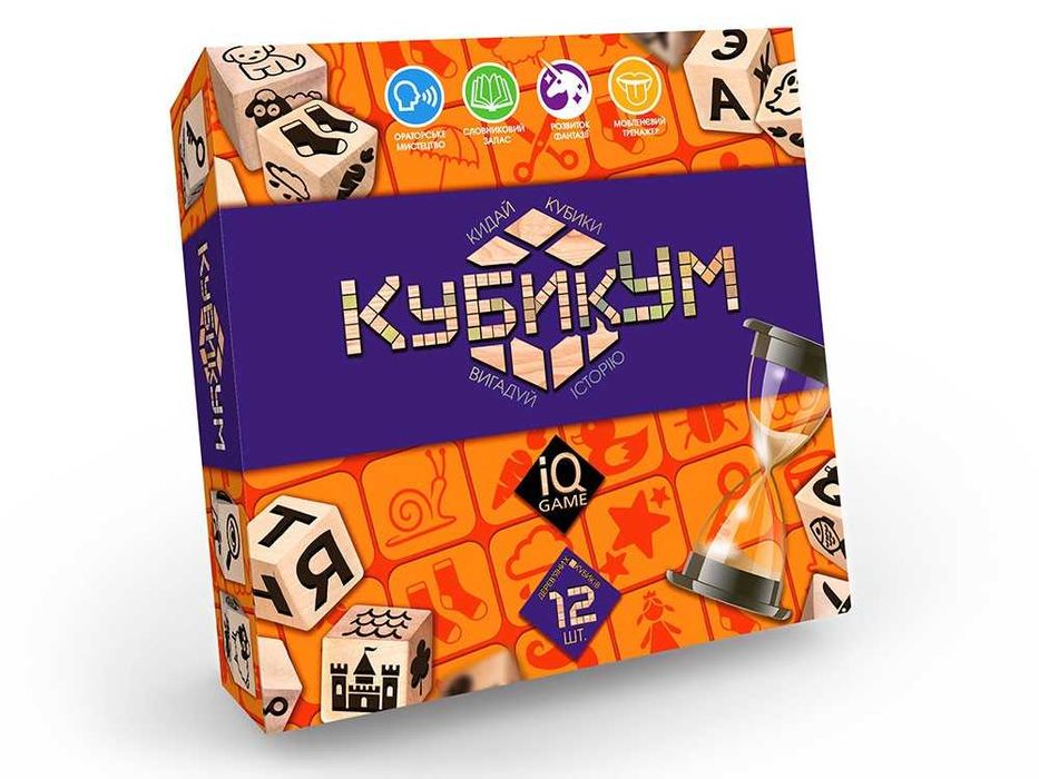 Гра Danko Toys Кубикум, дерев'яні кубики (Укр) (G-KU-01U)