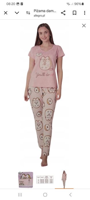 Piżama damska L  pusheen