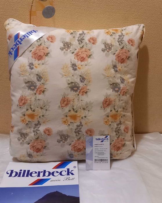 Подушка Billerbeck 50х50  холлофайбер поліефірне волокно Чохол бавовна