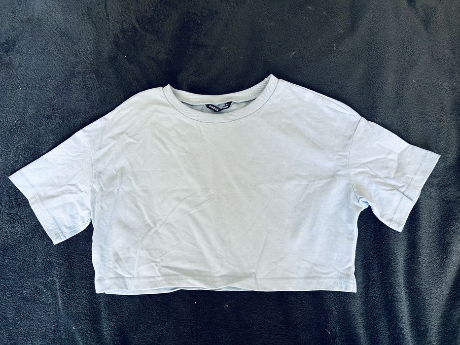 Błękitny Top shein