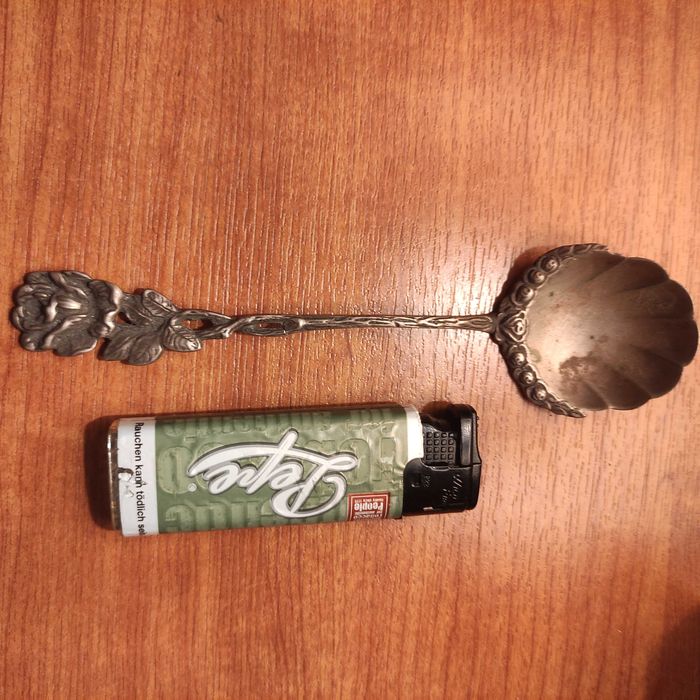 Серебряная ложка для сахара