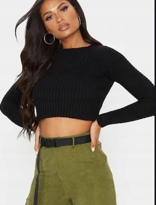 Pretty little thing sweter czarny damski s yhi