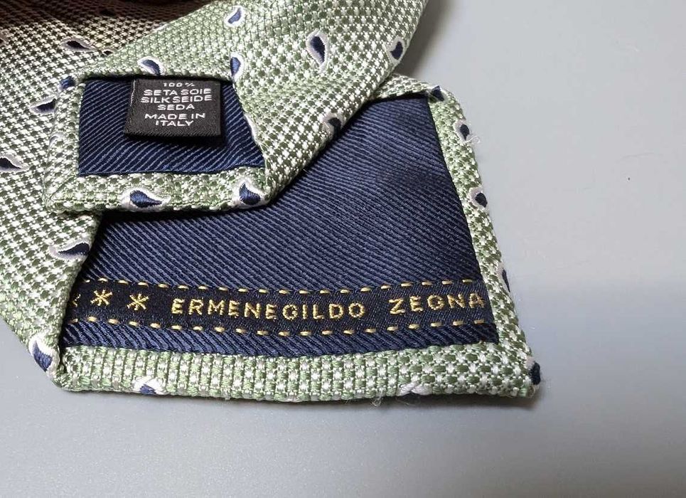 Галстук краватка Ermenegildo Zegna 100% silk Made in Italy