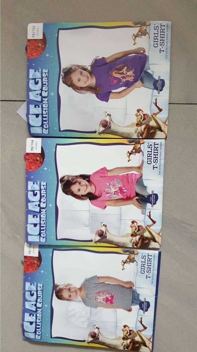 Nowe 3 bluzeczki dla dziewczynki w rozmiarze 98/104