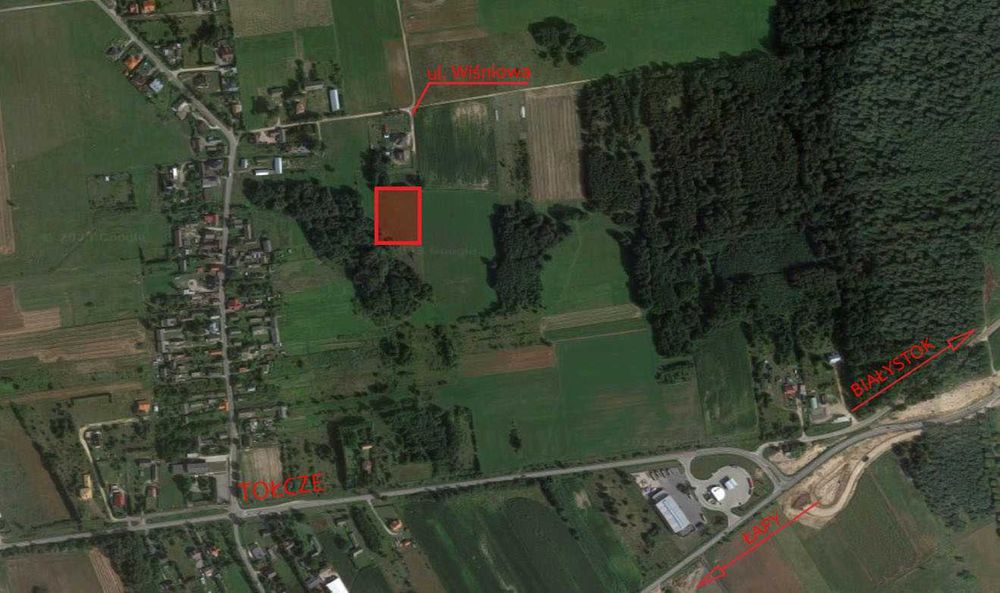 Działka budowlana Tołcze