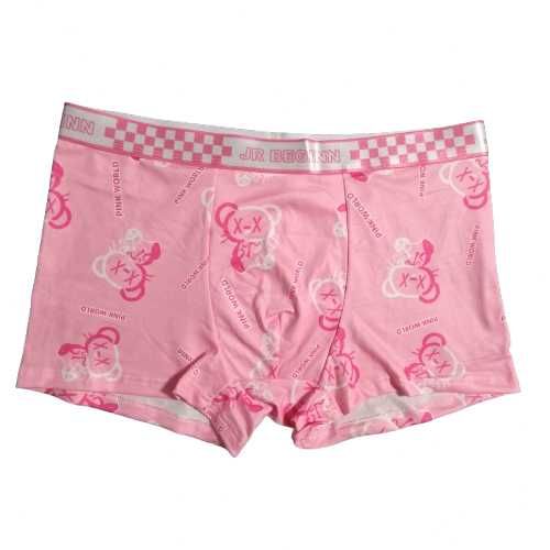 Delikatne bokserki z modnym nadrukiem M