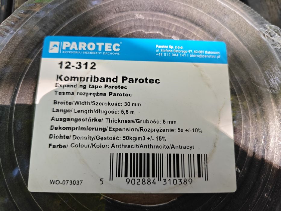 Samoprzylepna taśma rozprężna Parotec