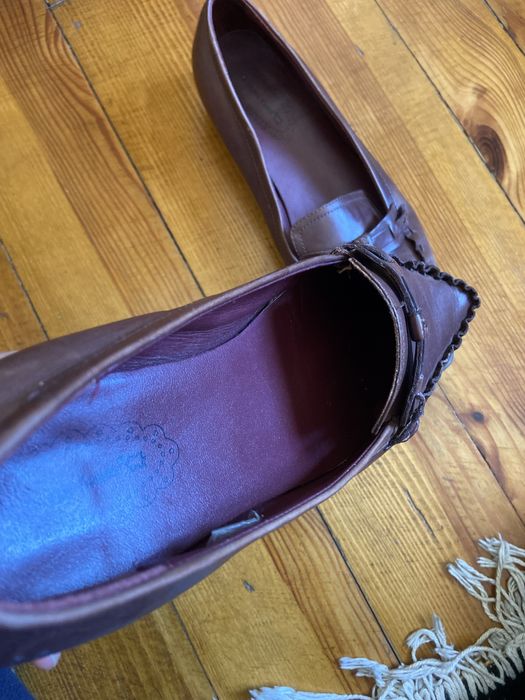 Балетки шкіряні