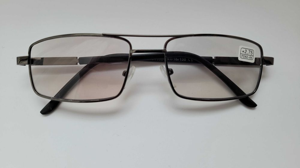 очки  для зрения хамелеон СТЕКЛО  фотохром плюс минус