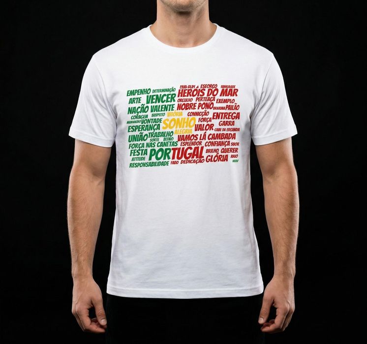 Camisola Portugal com o Hino Nacional