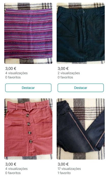 Roupa variada de mulher - várias marcas (S-M/36-38)