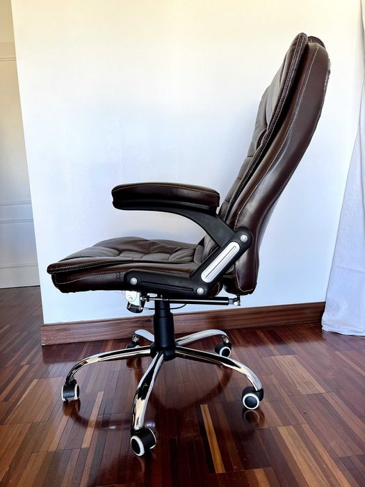 Cadeira de escritório em pele sintética, Marca Beliani