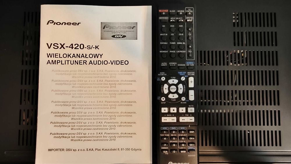 Kino Domowe Amplituner Pioneer VSX-420 / Głośniki AKIRA 5.1