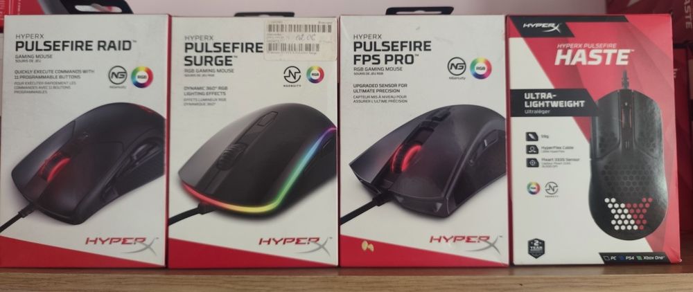 Ігрові мишки HyperX Pulsefire FPS Pro, Raid, Surge, Haste