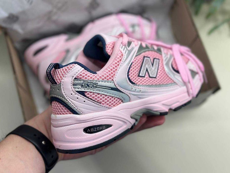 кросівки New Balance 530 Pink Silver легкі зручні преміум якість топ