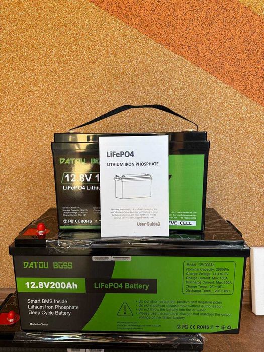‼️ 12V 24V 48V 2026 рік акумулятор літій lifepo4 50Ah 100Ah 200Ah 300Ah  для інвертора дбж. Гарантія,розтермінування, якісна БМС