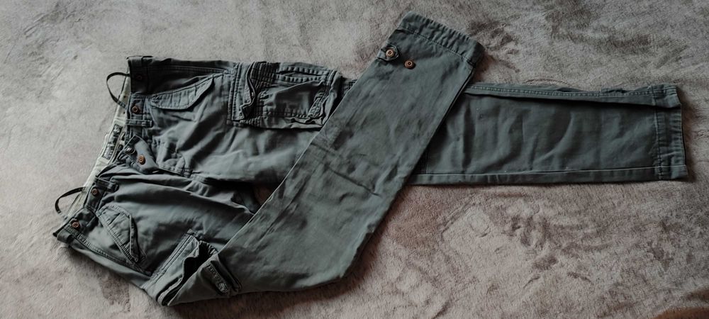 Spodnie bojówki męskie, cargo superdry