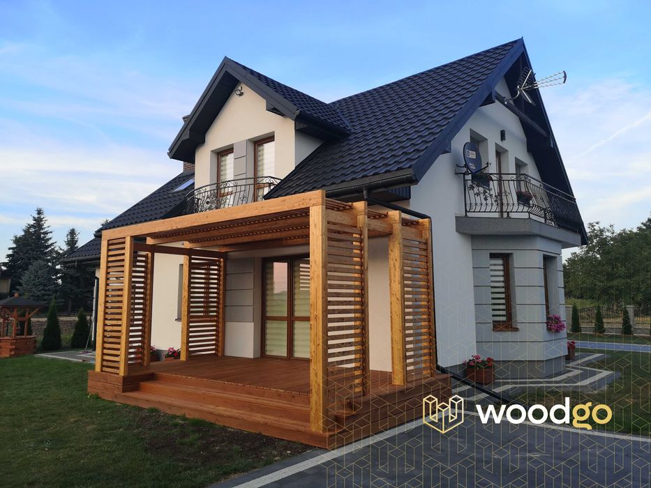 altana ogrodowa, pergola, architektura ogrodowa