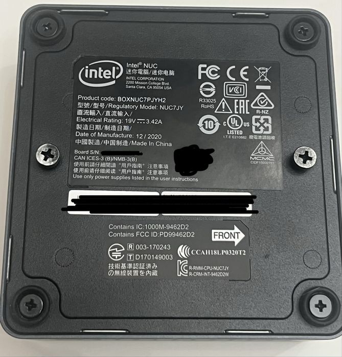 Mini pc Intel NUC7JY
