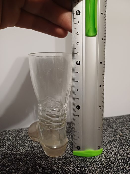 Wazon but szklany prl