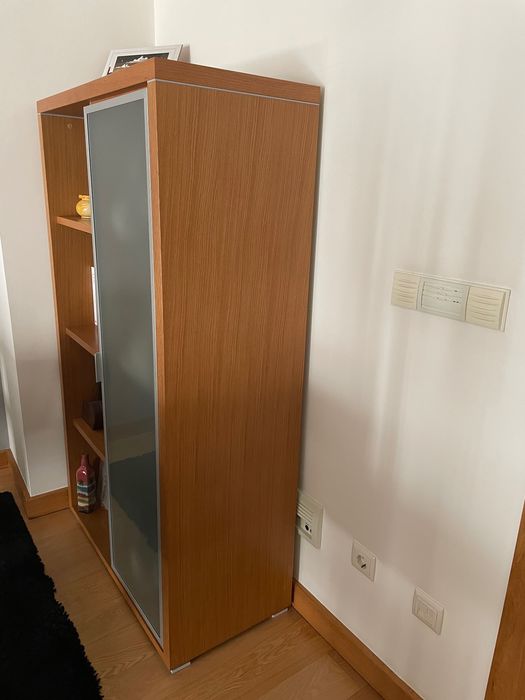 Armário de sala (estante e armário com porta)