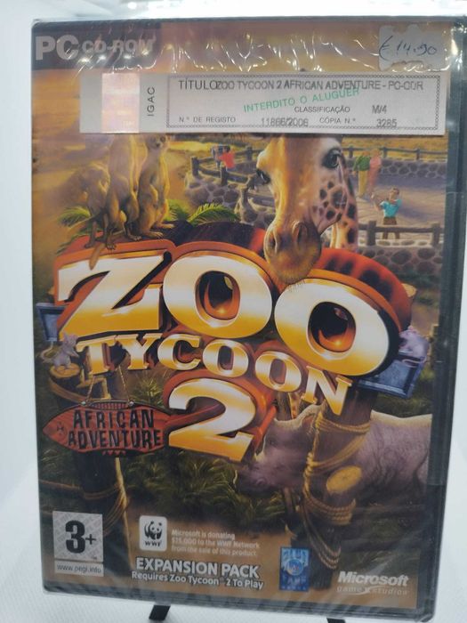 Zoo Tycoon 2 African Adventure PC Expansion Factory Sealed