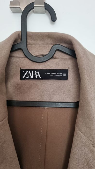 Długa, zamszowa kamizelka