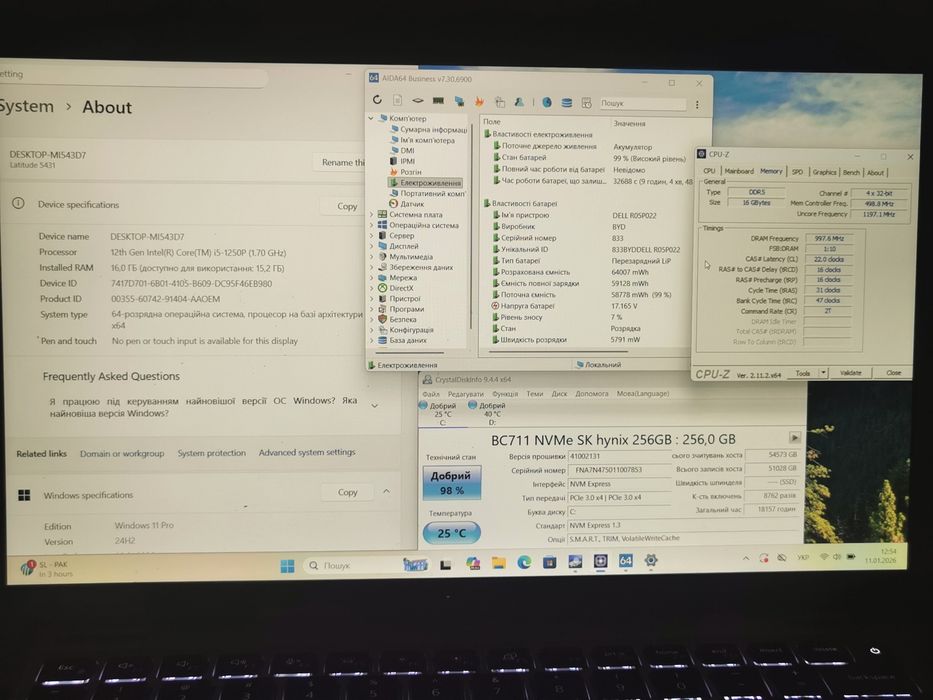 Dell Latitude 5431 i5-1250P 16|256 win11