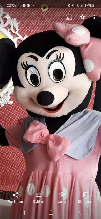 Vende se Mascote minie rosa