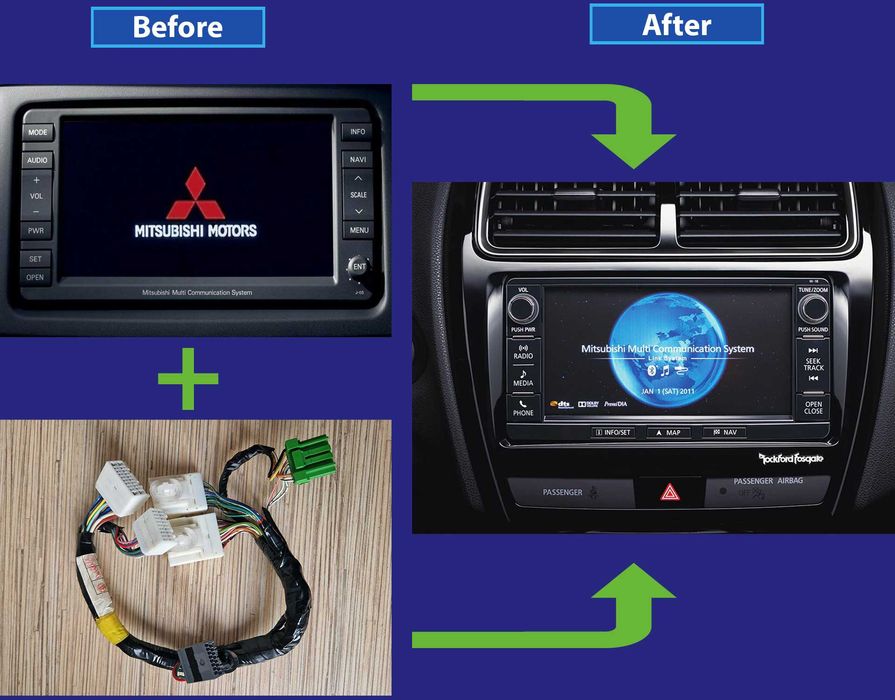 Diagnostyka Mitsubishi, Toyota, Ford, MUT-3. PHEV BMU reset, Nawigacja