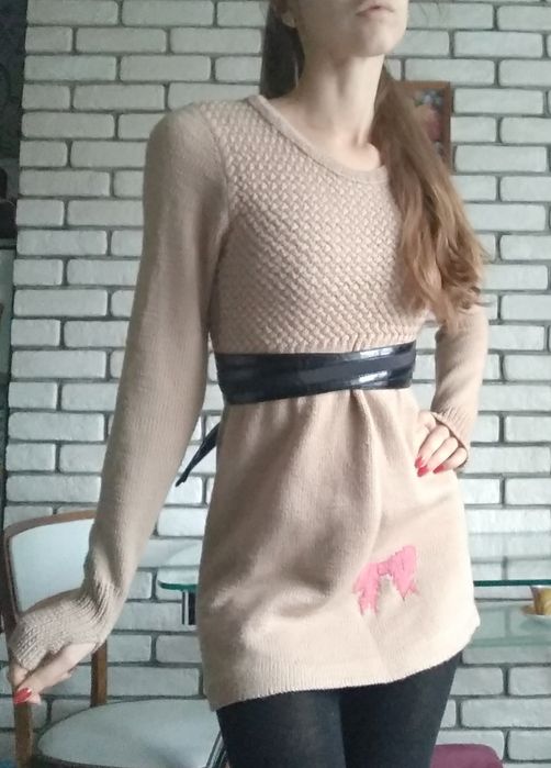 В'язане тепле плаття