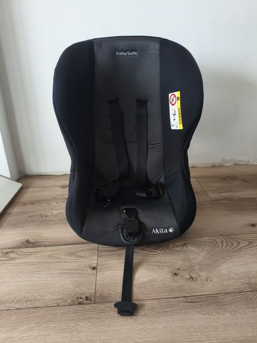 Fotelik BabySafe Akita 0-18 kg RWF tyłem Test Plus