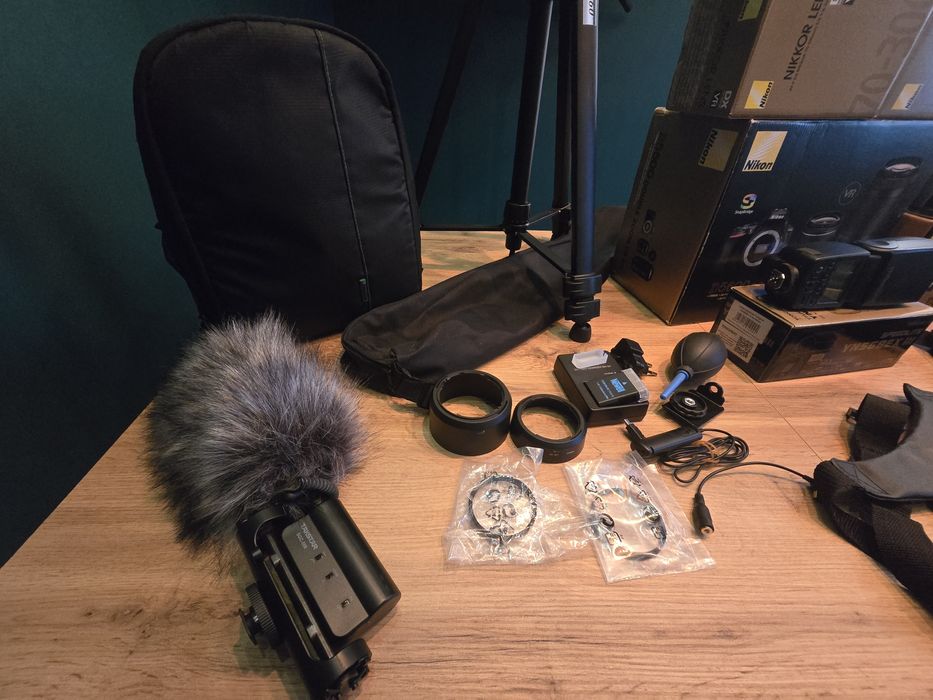 KOMPLETNY ZESTAW Foto. Nikon D5600  + obiektywy + akcesoria.