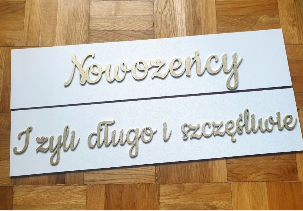 Tablice rejestracyjne nowożeńcy